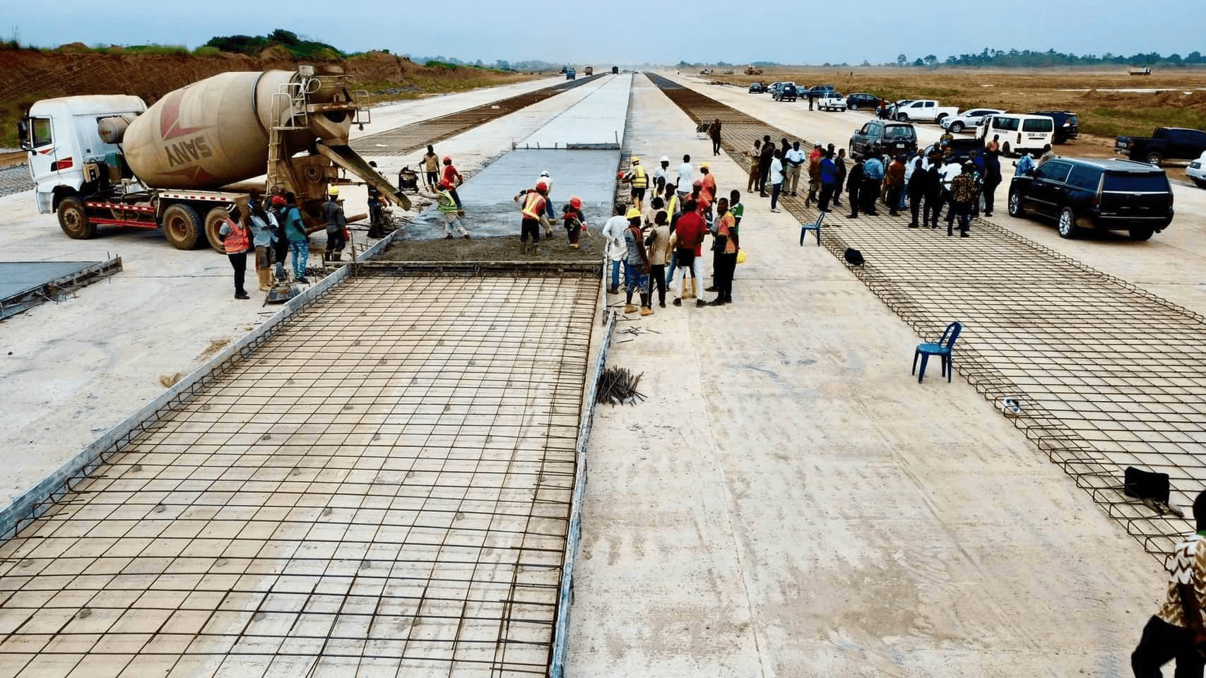 Rigid-pavement runway construction at Abakaliki Airport