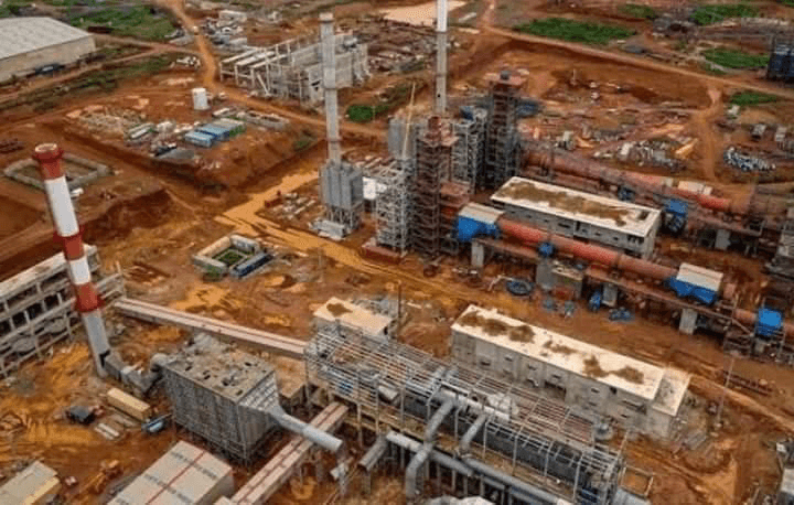Civil construction at a greenfield steel plant